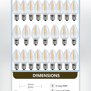 Set of 24 LED Light Bulbs
